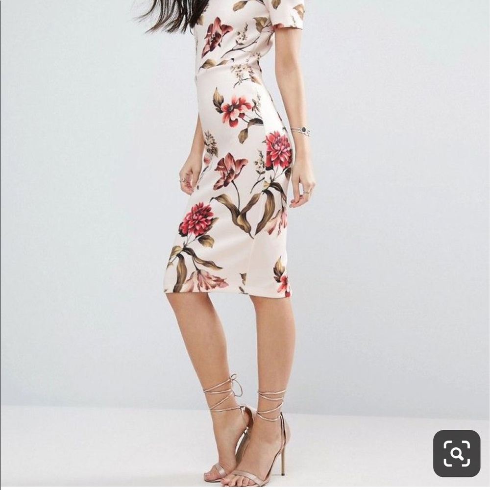ASOS floral midi dress/ size 8